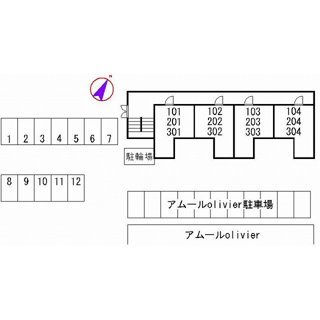 アンプルールフェール 四季の賃貸物件