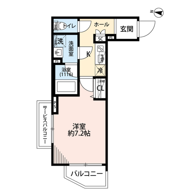 東京都：プレール・ドゥーク三宿の賃貸物件画像