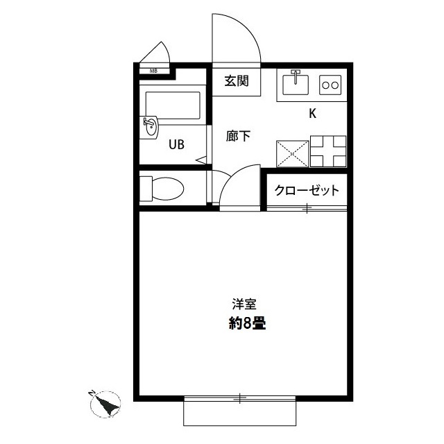 神奈川県：アムールHashimotoⅠの賃貸物件画像