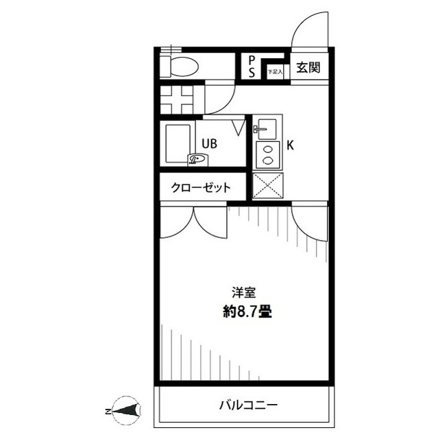 神奈川県：アムール厚木の賃貸物件画像
