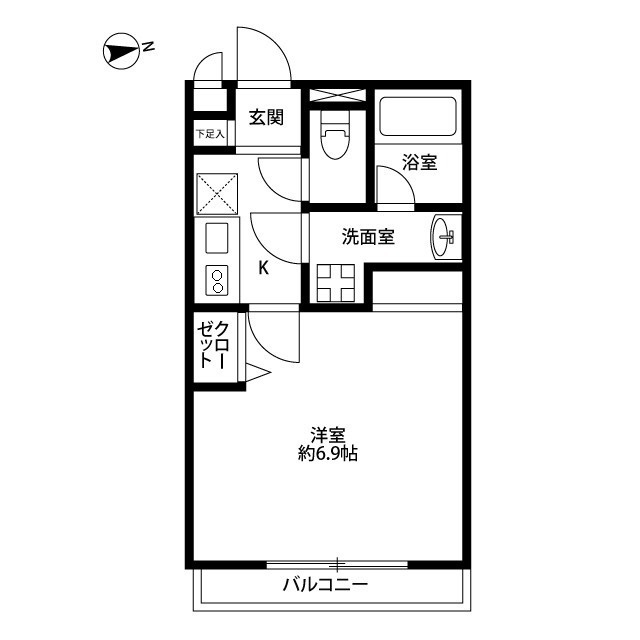 神奈川県：アムール KURITAの賃貸物件画像