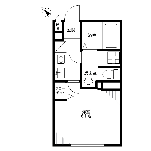 神奈川県：アムール 踊場の賃貸物件画像