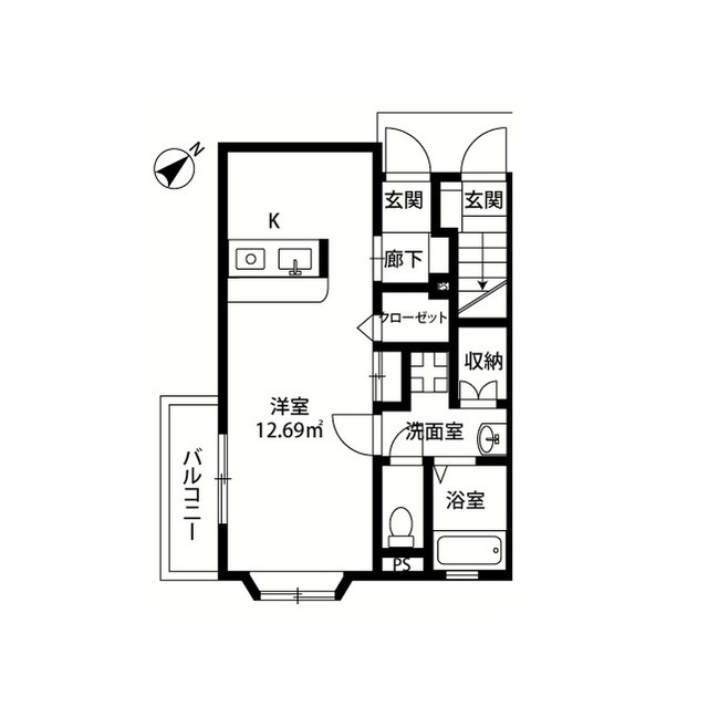 北海道：アムール 新町の賃貸物件画像