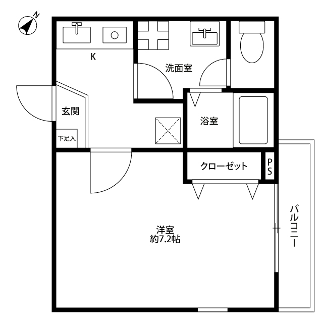 神奈川県：アムール 大口の賃貸物件画像