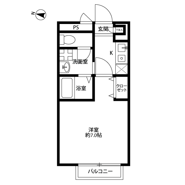 神奈川県：アムール Hillsの賃貸物件画像