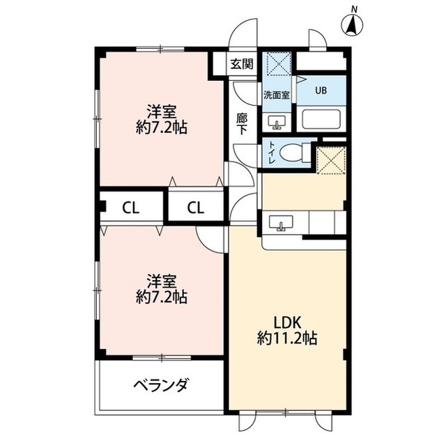 北海道：アンプルール 彩華の賃貸物件画像