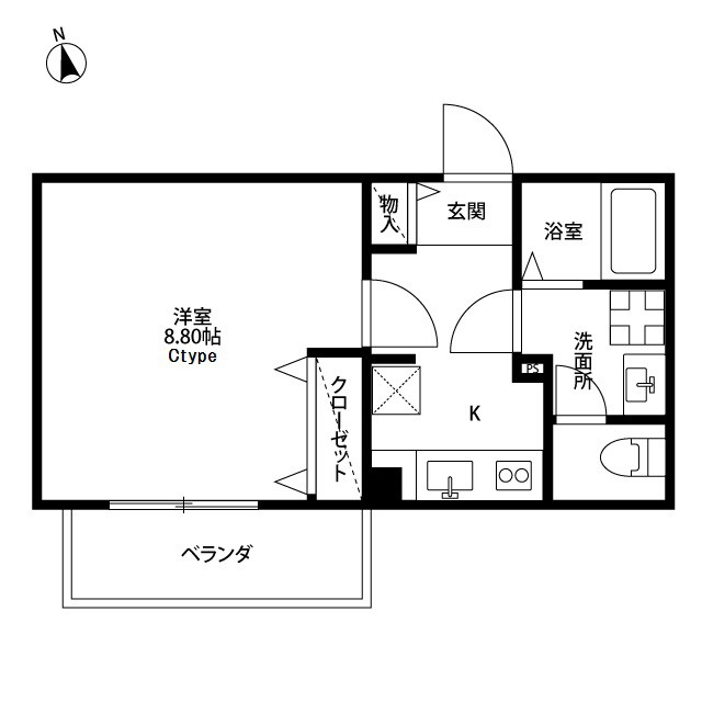 北海道：アンプルール PalaceAの賃貸物件画像