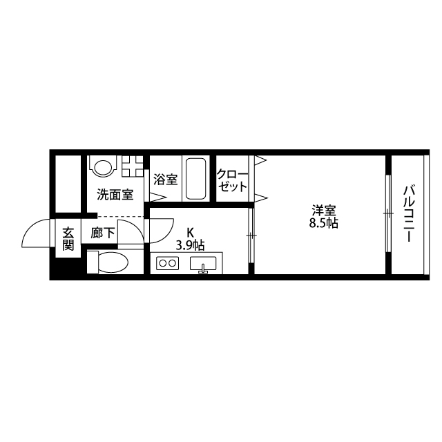 ：アンプルール クラージュ 別府の賃貸物件画像