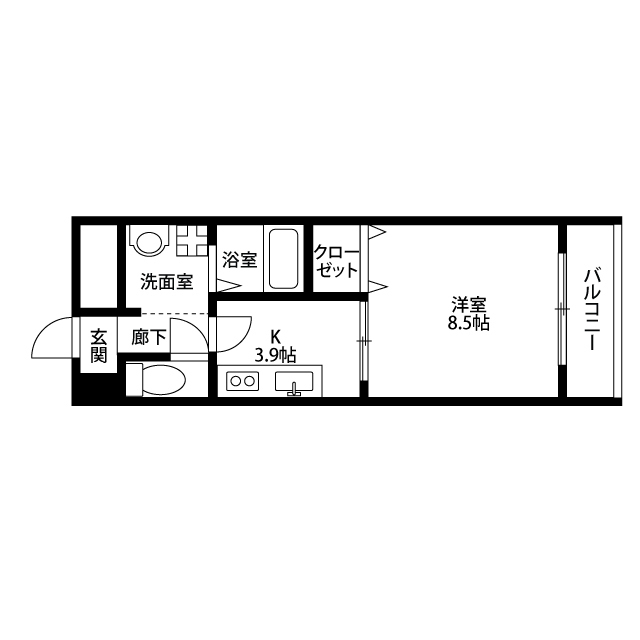 大阪府：アンプルール クラージュ 別府の賃貸物件画像