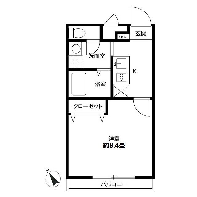 ：アンプルール クラージュ堀内の賃貸物件画像