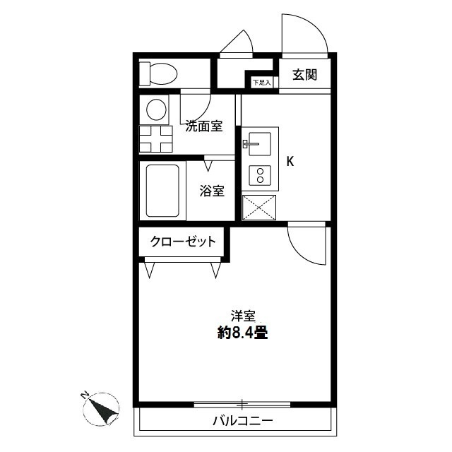 神奈川県：アンプルール クラージュ堀内の賃貸物件画像