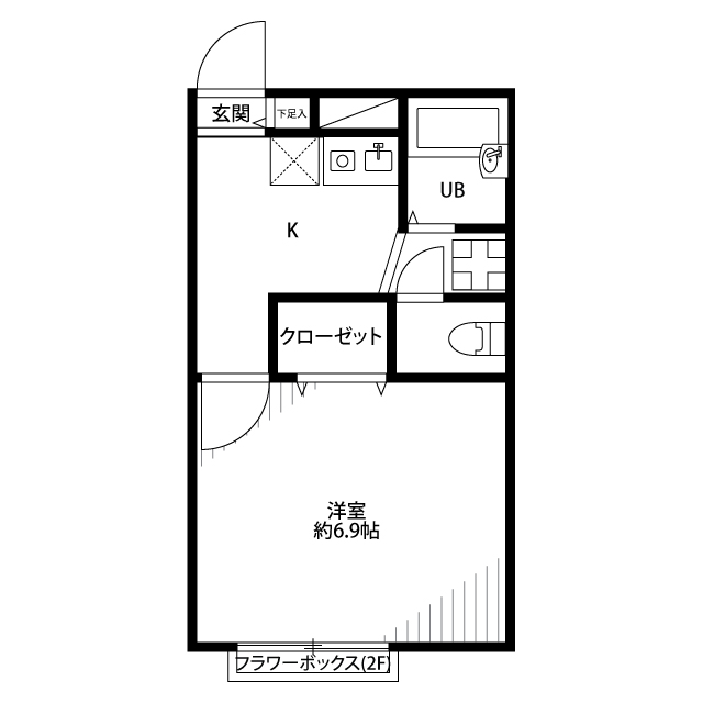 千葉県：プレジール 花島公園Ⅰの賃貸物件画像