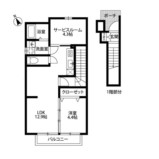 東京都：アムールことぶきの賃貸物件画像