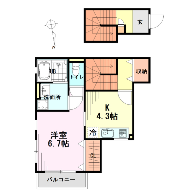東京都：アムールクレールの賃貸物件画像