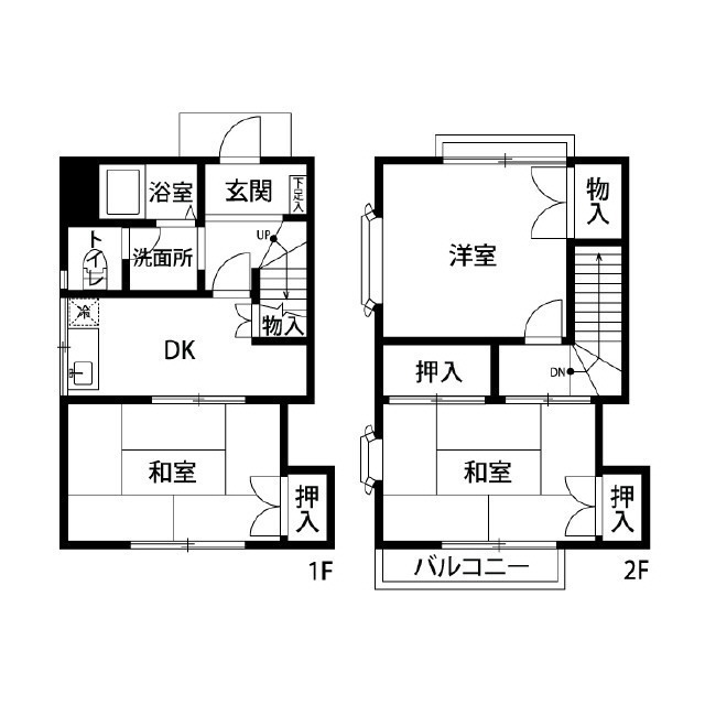 千葉県：グリーンハイツ岡田Ⅱ号棟の賃貸物件画像