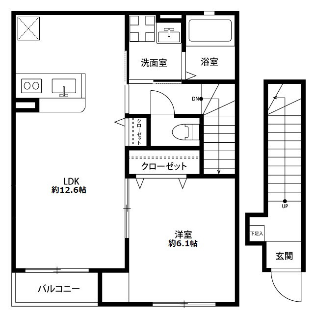 北海道：アムール ネージュ 壱番館の賃貸物件画像