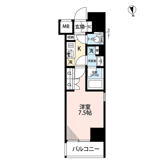 東京都：プレール・ドゥーク西浅草の賃貸物件画像