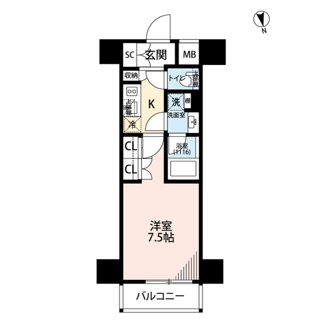 北海道：プレール・ドゥーク西浅草の賃貸物件画像