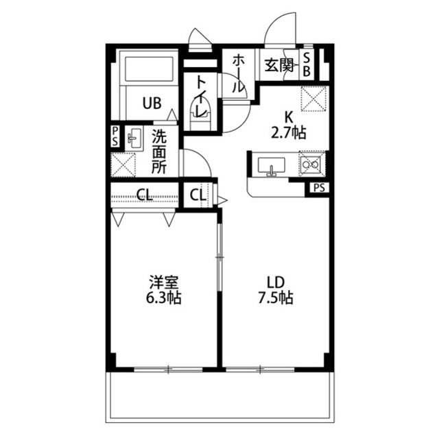 滋賀県：アンプルールフェール　ボルドゥルーⅠの賃貸物件画像