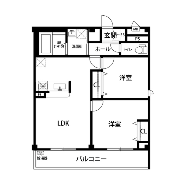 北海道：アンプルールフェール　ボルドゥルーⅡの賃貸物件画像