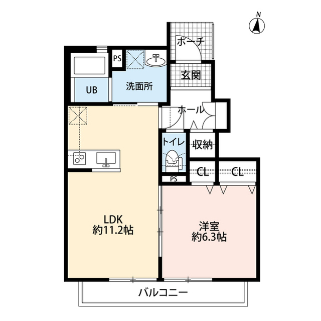 東京都：デュラカーサ若松Yの賃貸物件画像