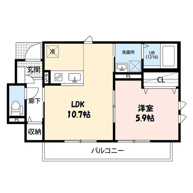 神奈川県：Palais　Fleurの賃貸物件画像