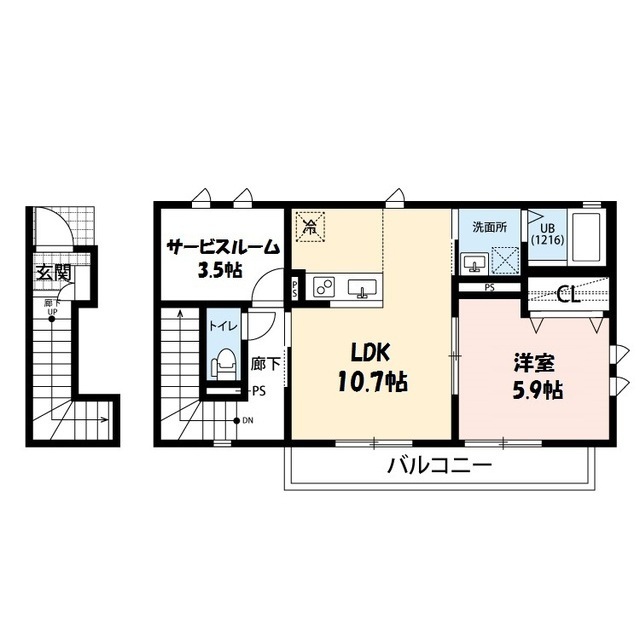 神奈川県：Palais　Fleurの賃貸物件画像