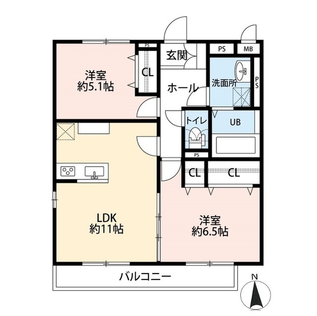 北海道：デュラカーサ ルシア富士見が丘Ⅰの賃貸物件画像