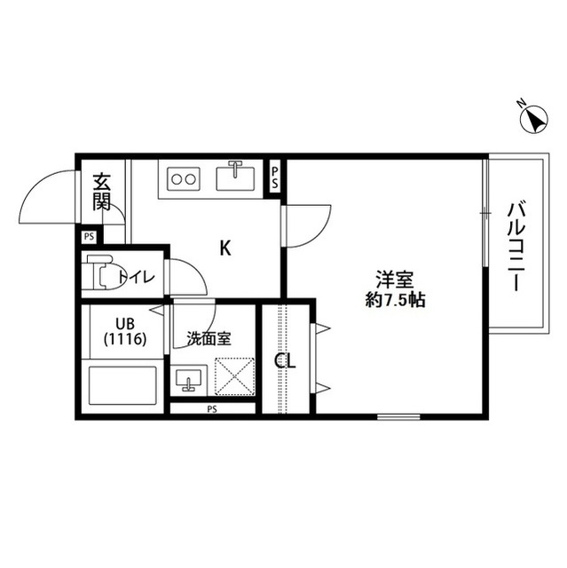 埼玉県：メゾンホープ 北上尾の賃貸物件画像
