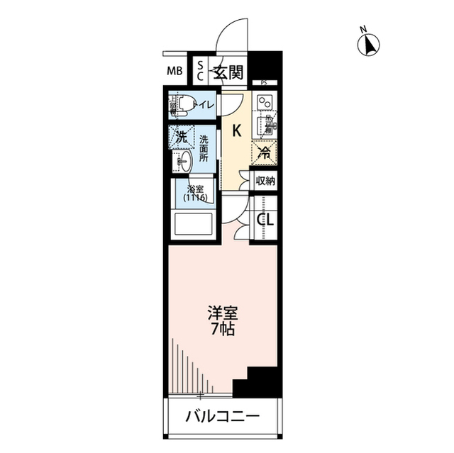 北海道：プレール・ドゥーク川崎大師Ⅱの賃貸物件画像