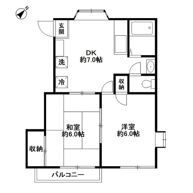 埼玉県：コートリバーサイドAの賃貸物件画像