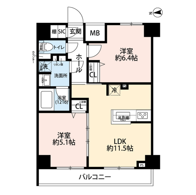 東京都：プレール・ドゥーク芝浦の賃貸物件画像