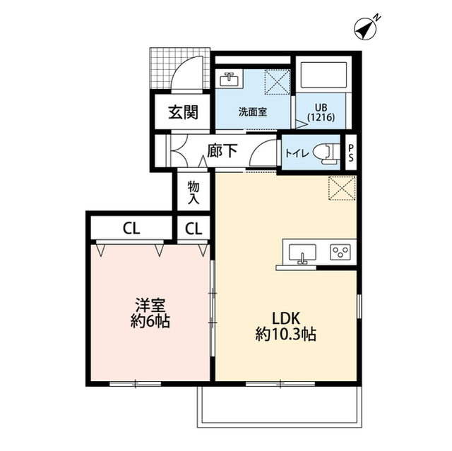 神奈川県：Clair Cameliaの賃貸物件画像