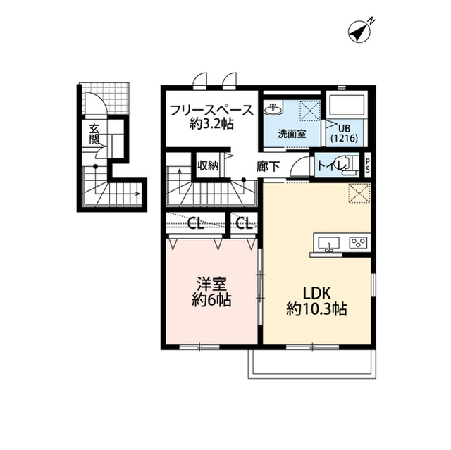 神奈川県：Clair Cameliaの賃貸物件画像