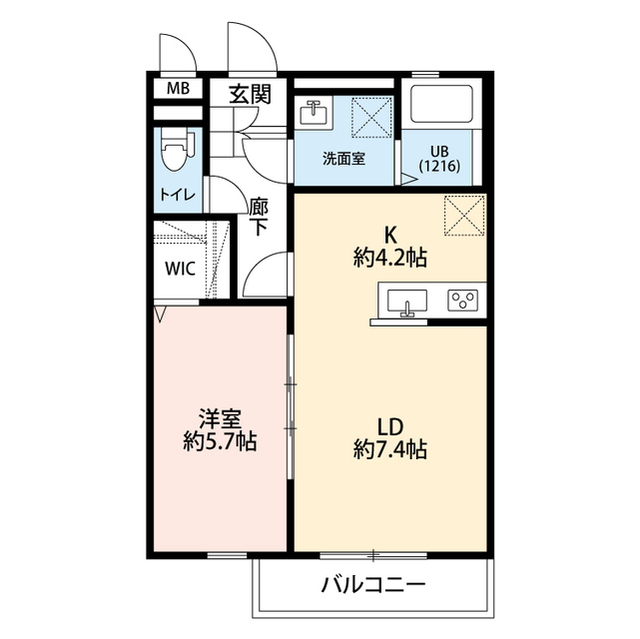 神奈川県：メゾン　ラ・セーヌの賃貸物件画像