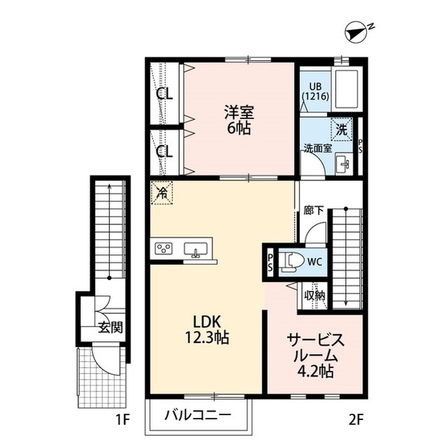 北海道：クレール 膝折の賃貸物件画像