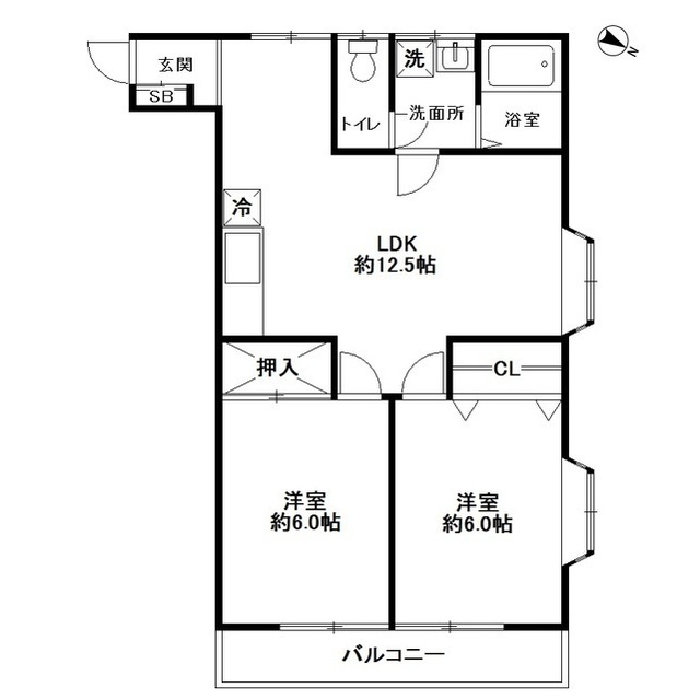埼玉県：メゾンホソダＢの賃貸物件画像