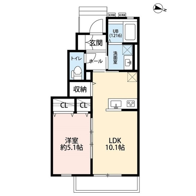 北海道：クレール CraneⅠの賃貸物件画像