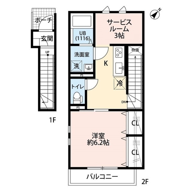 埼玉県：クレール 大畑の賃貸物件画像