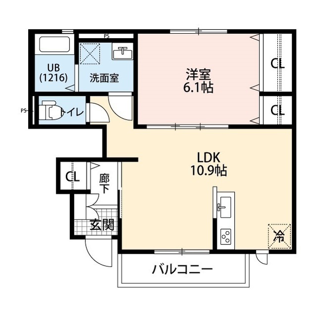 神奈川県：クレールEMの賃貸物件画像