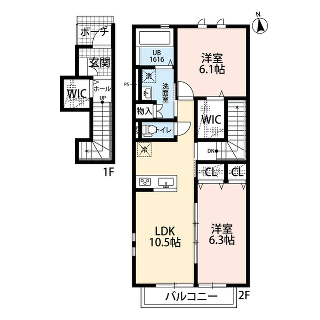 愛知県：クレール　香流の賃貸物件画像