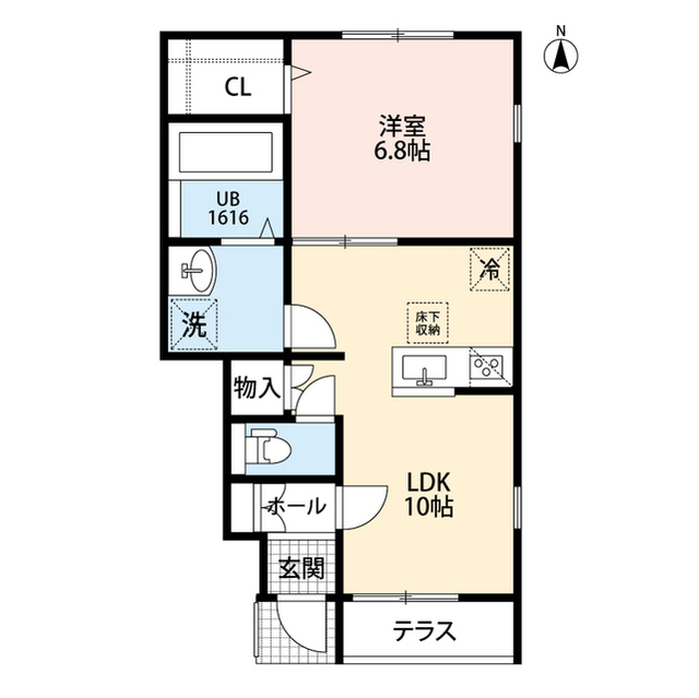 神奈川県：アムールフレグランスムーンの賃貸物件画像