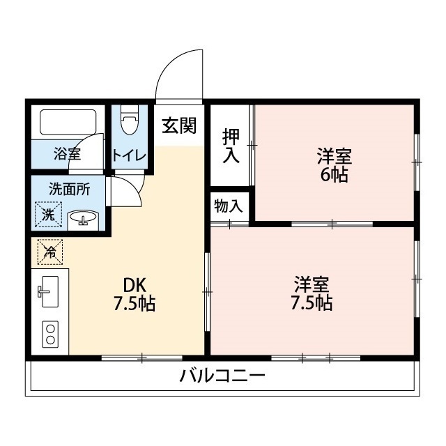 埼玉県：徳和ハイツの賃貸物件画像