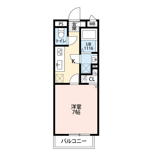 北海道：クレール栄翔の賃貸物件画像