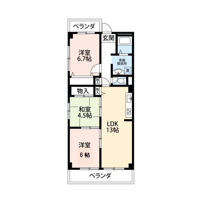 大阪府：グローリーハイツ西緑丘の賃貸物件画像