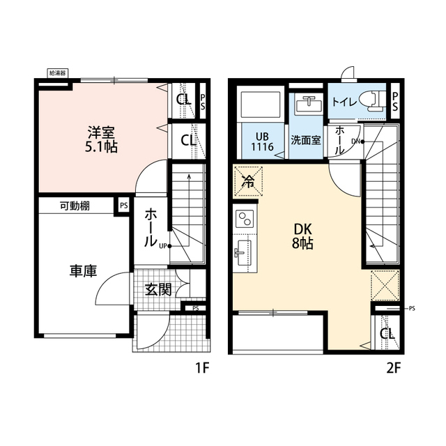 ：エスポワール三郷B棟の賃貸物件画像