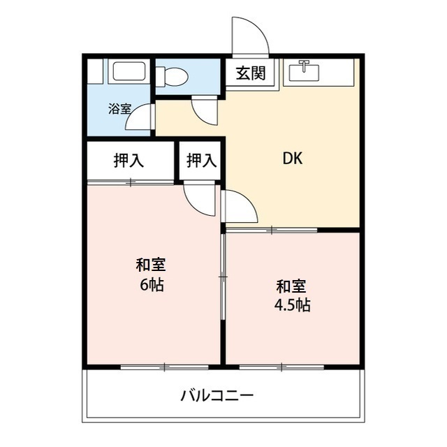神奈川県：コーポ小菅　B号棟の賃貸物件画像