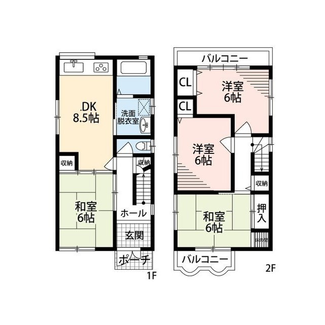 北海道：八尾市垣内3丁目戸建の賃貸物件画像