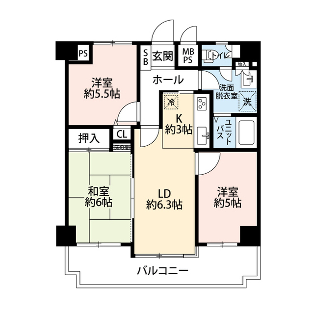 神奈川県：ホーユウパレス吉野町の賃貸物件画像