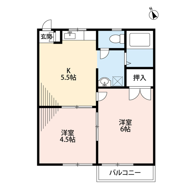 神奈川県：みどりハイツの賃貸物件画像